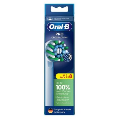 Oral-B Aufsteckbürsten Oral-B Pro Cross Action Ersatz-Bürstenköpfe 8stk. - Zahnbürste (1er Pa