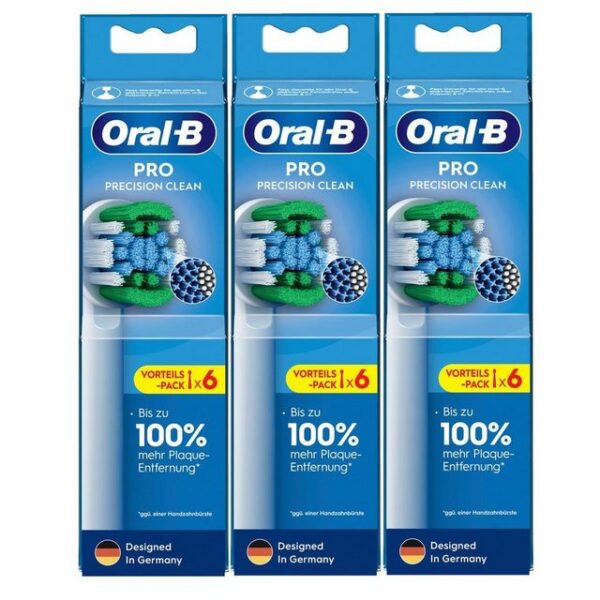 Oral-B Aufsteckbürsten Oral-B Pro Precision Clean Ersatz-Bürstenköpfe 6stk. - Zahnbürste (3er