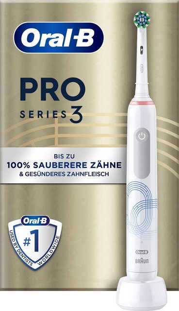 Oral-B Elektrische Zahnbürste Pro 3 3000 Special Edition, Aufsteckbürsten: 1 St., 360°-Andruckkontrolle