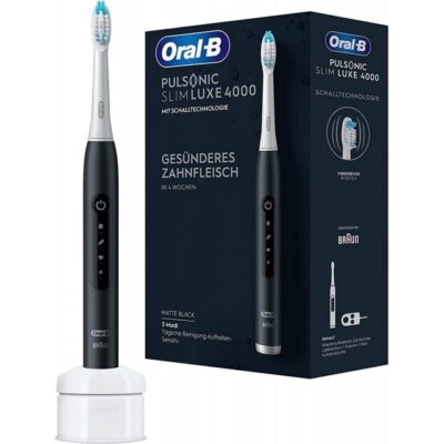 Oral-B Schallzahnbürste Pulsonic Slim Luxe 4000 - Elektrische Zahnbürste - matte black