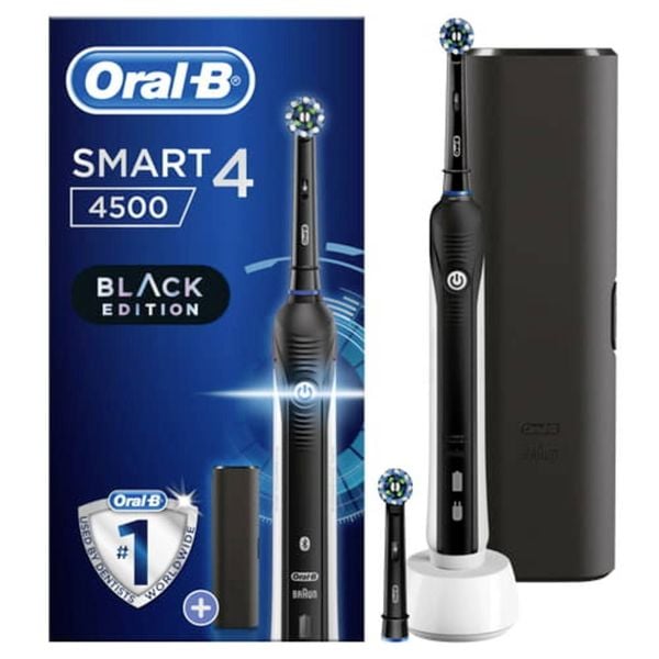 Oral-B Smart 4 4500 B07HS4Z51L Elektrische Zahnbürste Rotierend/Oszilierend Schwarz