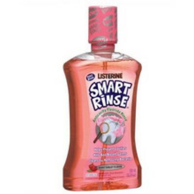 Listerine Mundspülung, Mundspülung für Kinder Fruity Smart Rinse Berry 250ml 250ml, (Packung)