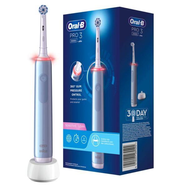 Oral-B - Elektrische Zahnbürste 'Pro 3 - Sensitive Clean' in Blau