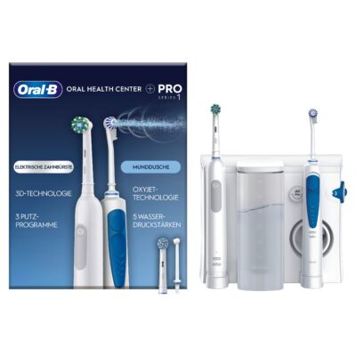 Oral-B Center OxyJet Munddusche + Oral-B Pro 1 Zahnpflege