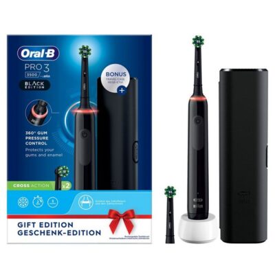 Oral-B Elektrische Zahnbürste Pro 3 + Reiseetui - Black